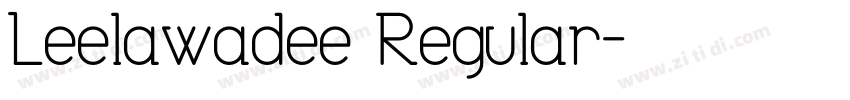 Leelawadee Regular字体转换